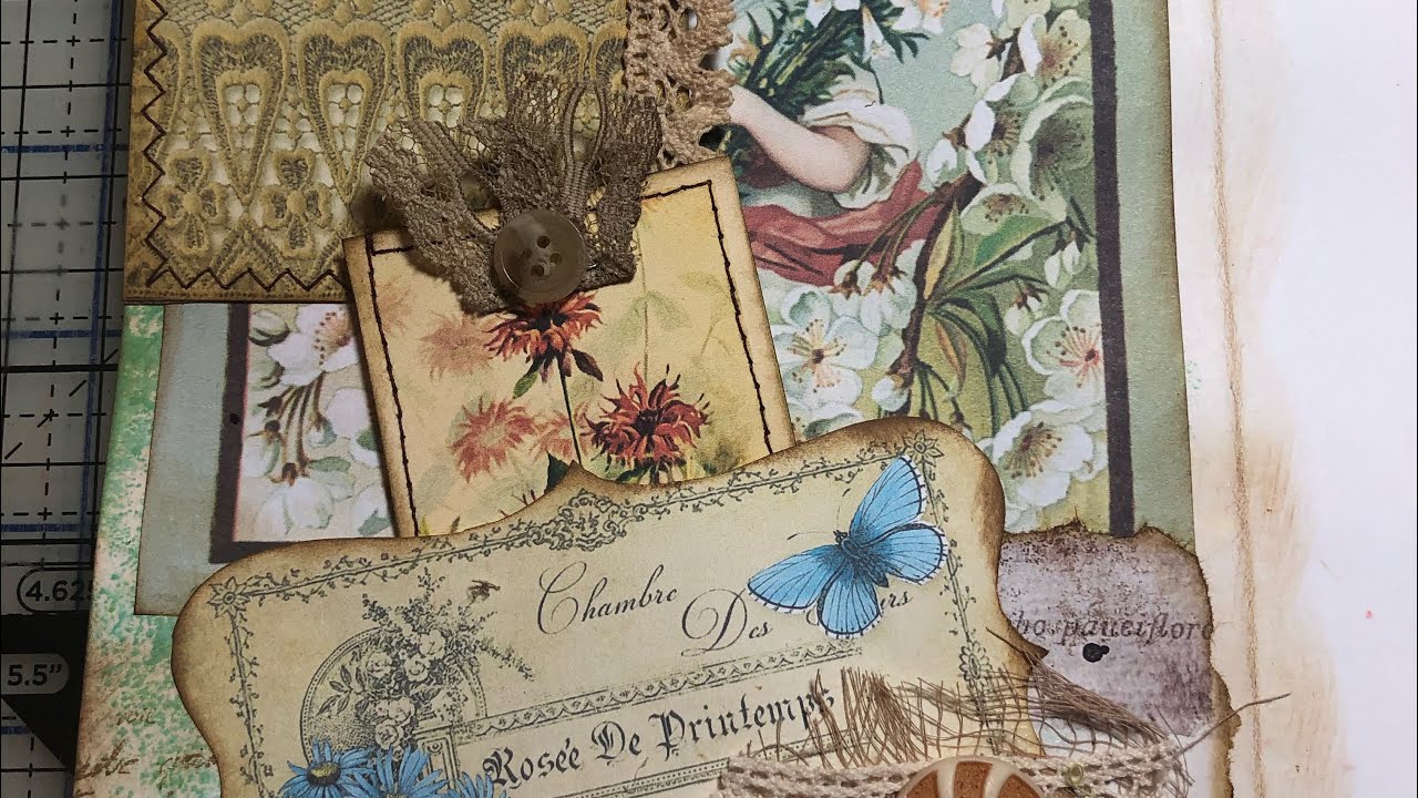 Vintage Spring Junk Journal #7 - YouTube