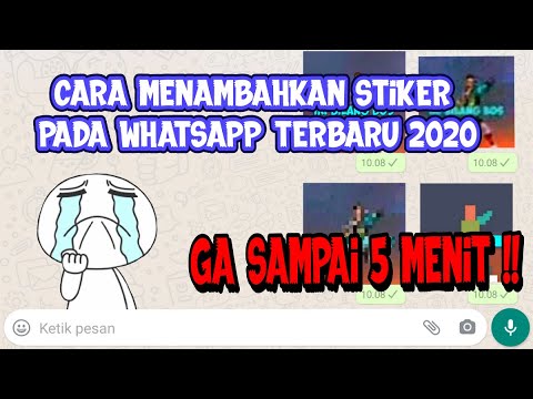 MENAMBAHKAN STIKER  KEREN DAN LUCU  PADA WHATSAPP TERBARU  