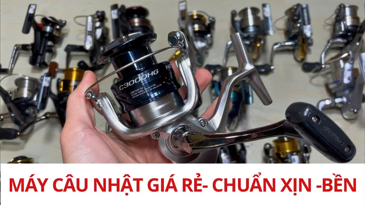 Máy Câu Nhật : Lô 19 Máy Câu Nhật Giá Từ 200k, Daiwa, Abu, Shimano  - Video 1230