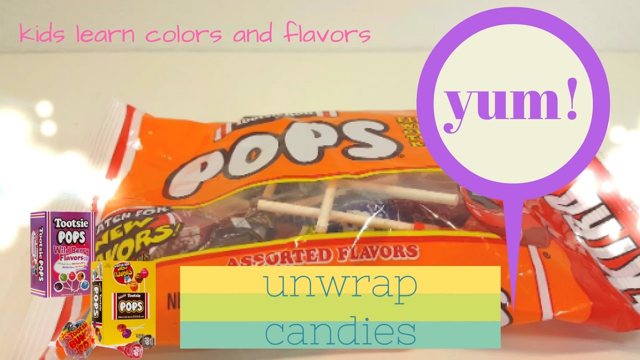 Tootsie Pops  Candies Kids Learn Colors And Flavors