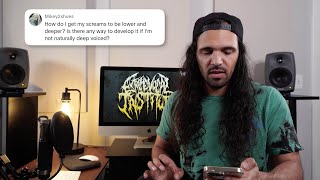 Metal vocal coach David Benites answers your scream questions | Scream Solutions 1