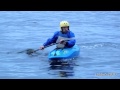 Eskimo roll on kayak with underwater