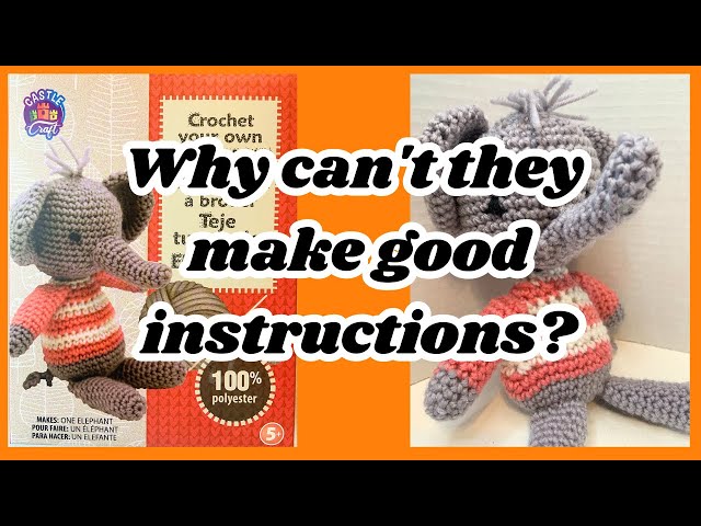 HapKid Crochet Kit for Beginners, 3 Pattern Animals - Bear, ELK, Elephant,  Beginner Crochet Starter Kit with Step-by-Step Video Tutorials, Learn to