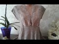 Платье крючком. Филейное вязание.  Платье в этно стиле // Knit crochet dress // Women's knitting