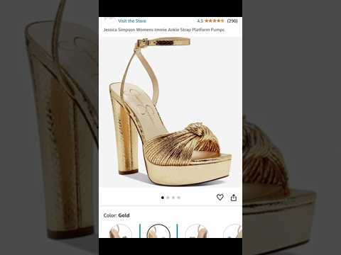 JESSICA SIMPSON GOLD HEELS | AMAZON PRIME DEALS | PLATFORM HEELS #jessicasimpson #heels