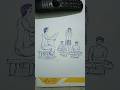 How to draw teacher and student #Teacher and student easy drawing