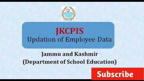 How to update employee data on JKCPIS