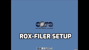 Rox-filer setup in TinyCore