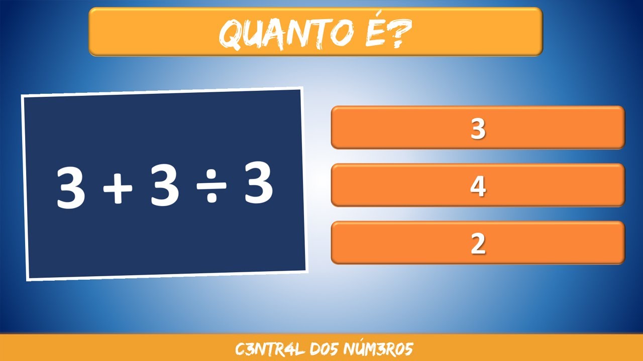 Desafio de matemática #Quiz #perguntaserespostas #matemática