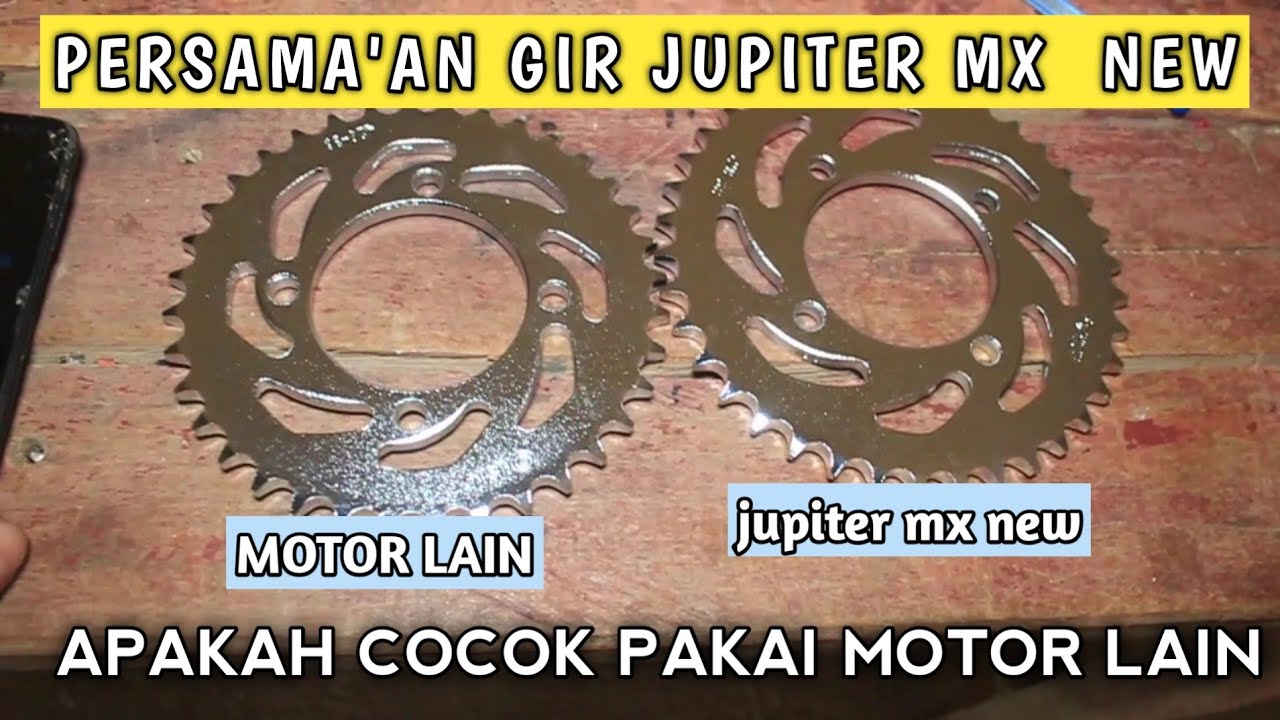 PERSAMAAN GEAR YAMAHA JUPITER MX NEW DENGAN MOTOR LAIN 😄