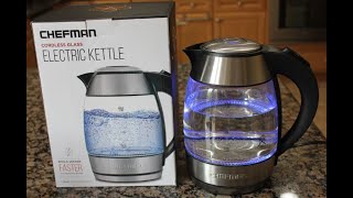 Chefman Cordless Glass Electric Kettle Review 