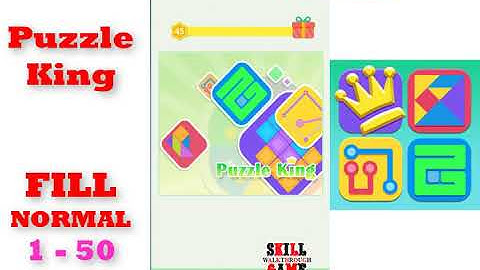 Puzzle King | FILL | NORMAL | Level 1-1 to 1-50 | Walkthrough