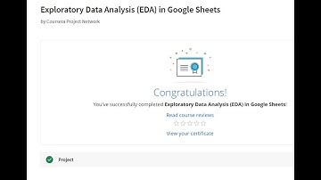 Exploratory Data Analysis in Google Sheets | Coursera | Quiz Answers | Guided Project | IIT Bombay