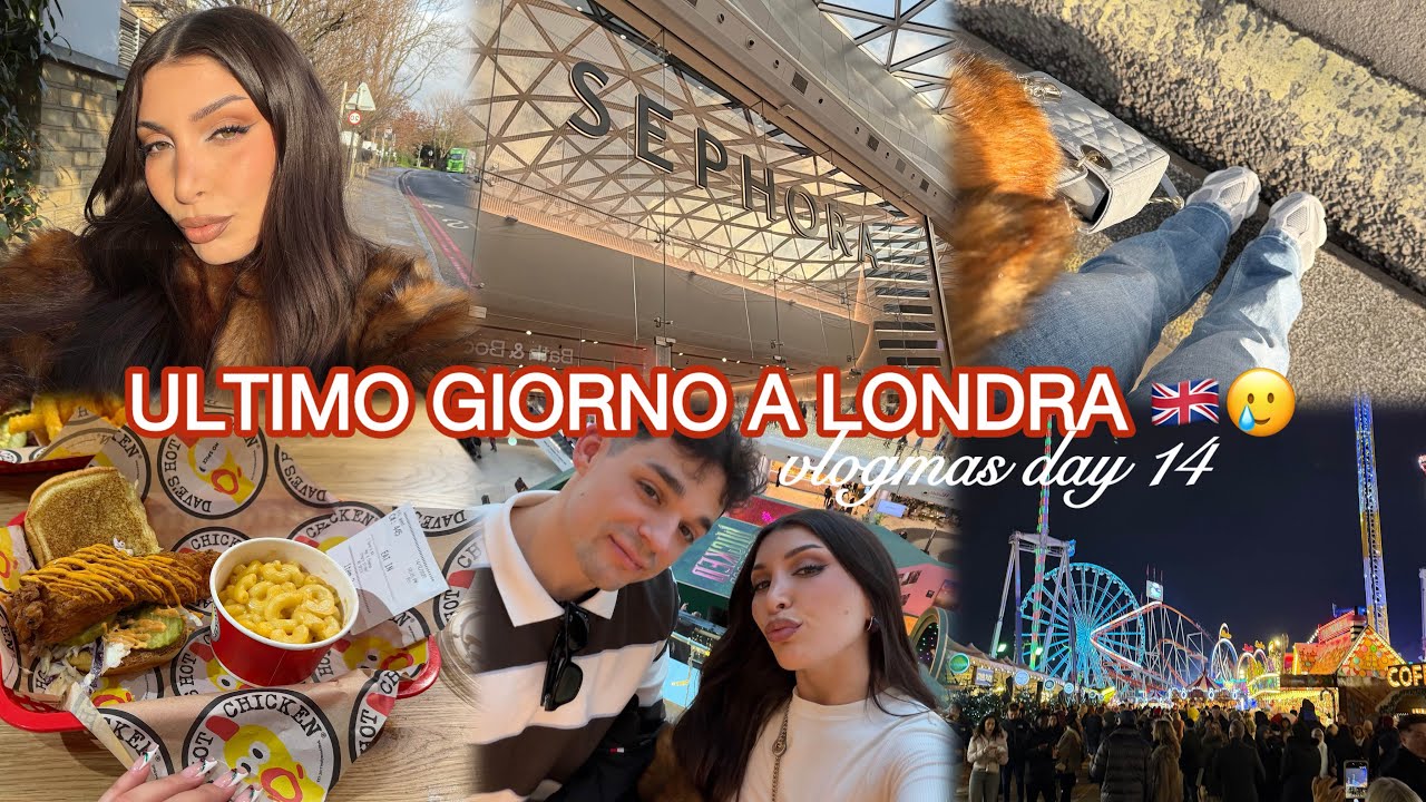 WINTER WONDERLAND PER SALUTARE LONDRA 🥲🇬🇧 #vlogmas DAY14 | MelissaTani 