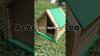 Casas para perro o gatico #mascotas #animales #perros #Gaticos #madera #rustico