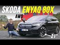 Skoda Enyaq SportLine 80x AWD driving REVIEW EV SUV