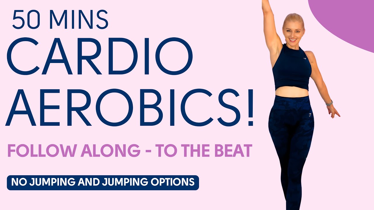💃 50-MIN CARDIO AEROBICS with POWER MINUTES 🔥 | Jumping & Low-Impact Options | Weight-Loss Workout