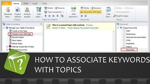 How to associate keywords with topics (Step-by-step guide)