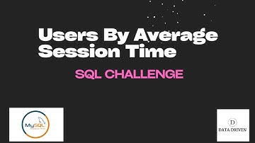 SQL CHALLENGE: Users by Average session time