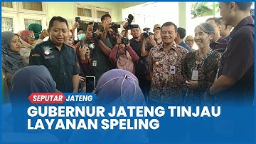Gubernur Jateng Ahmad Luthfi Tinjau Layanan SPELING di Cilacap