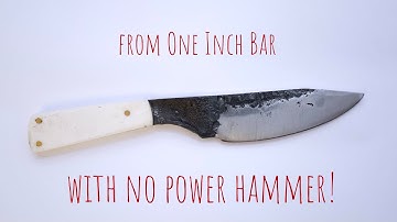 Forging a knife without a power hammer | Knife making