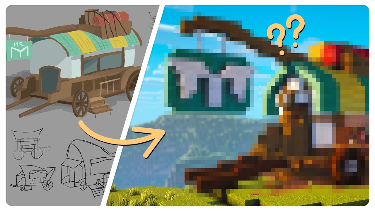 Using Concept Art to Build in my Minecraft World - YouTube