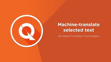 Machine translate a segment in memoQ