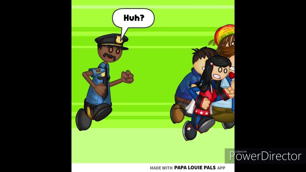 Papa Louie Pals Shorts: Running people. 