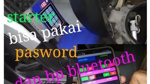 keyless starter motor menggunakan arduino bisa lewat keypad dan hp bluetooth
