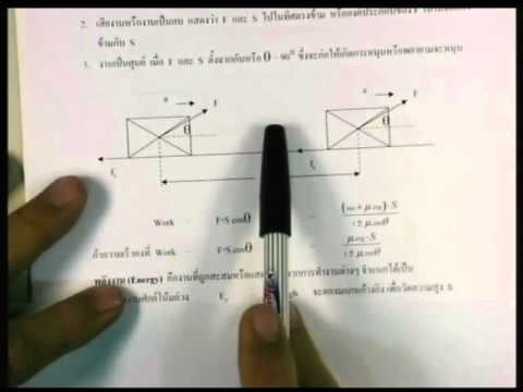ปี 2558 วิชา ฟิสิกส์ ตอน งานและพลังงาน