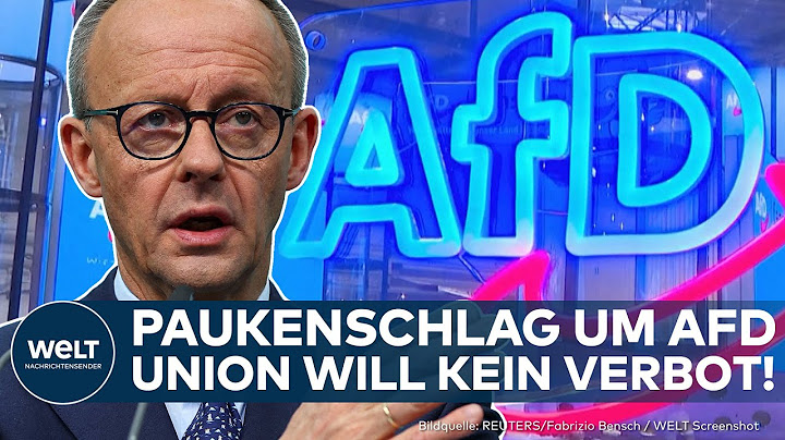 DEUTSCHLAND: Paukenschlag! Union will kein Verbot der AfD! Heftiger Streit mit SPD