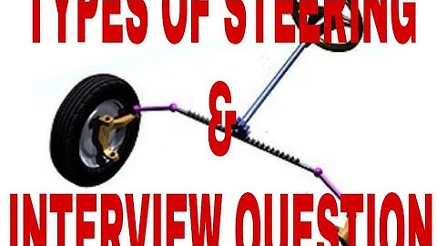 types of steering, interview questiono