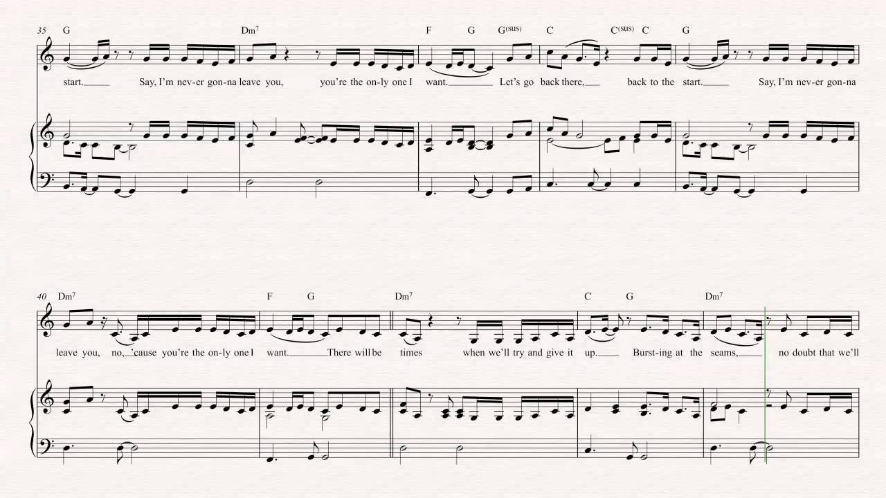 clarinet never gonna leave you adele sheet music chords adele sheet music