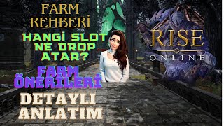 HANGİ YARATIK NE DROP ATAR? / TÜM MOBLARI GEZDİK / DETAYLI FARM REHBERİ / Rise Online #riseonline