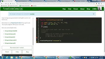 freeCodeCamp | Pig Latin