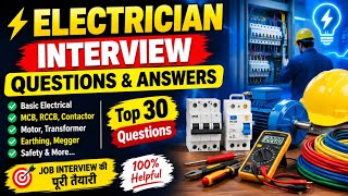 Electrician Interview Questions and Answers | ✅ Basic Electrical Interview Questions and Answers