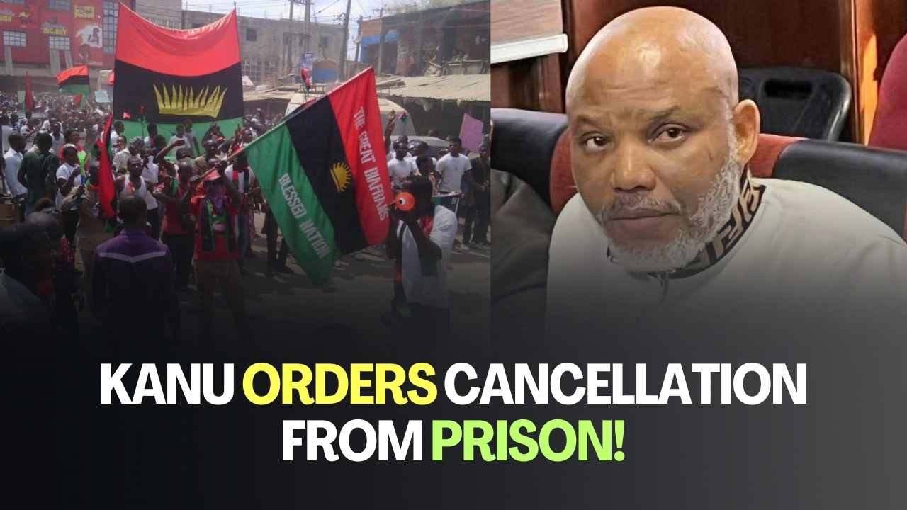 BREAKING: Nnamdi Kanu Orders IPOB to Cancel Monday Sit-at-Home!