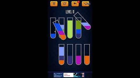 Water Sort Puzzle - Color Liquid Sorting Game Level 11 Solution