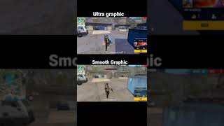 ultra graphic vs smooth graphic  ||freefire short video
