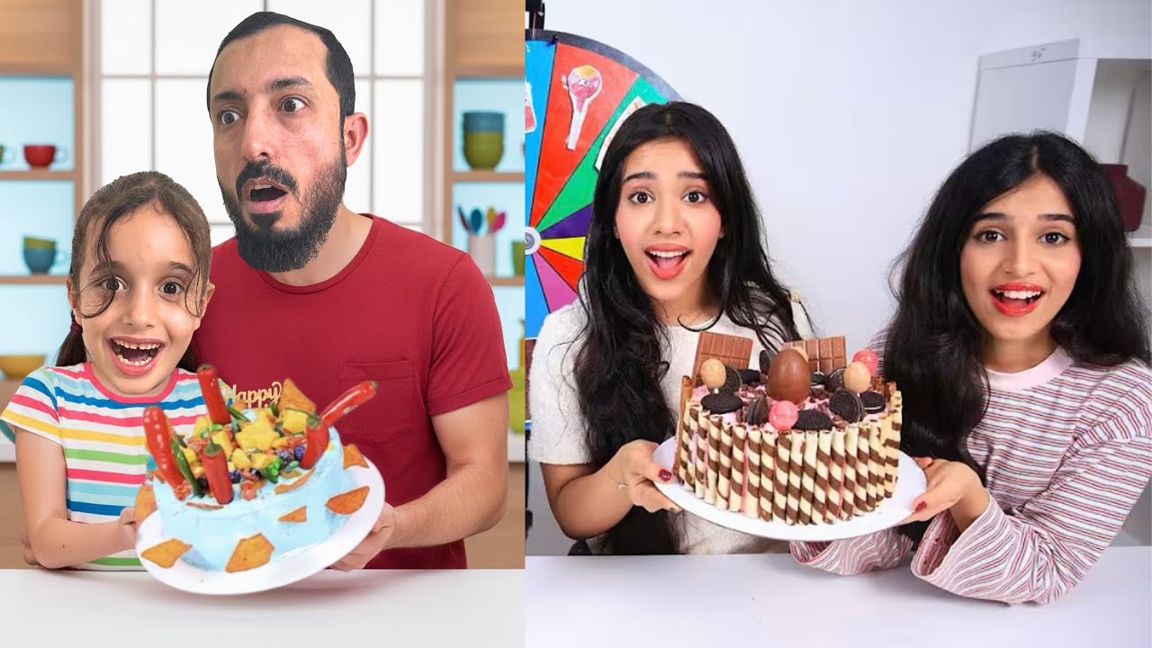 تحدي صنع اجمل كيكة بين فريق شفا 😍 وفريق مارية 🔥 #شفا #مارية #العاب #اطفال #سيارات 