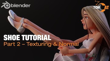 Blender Shoe Tutorial - Part2 - Texturing & Normal Map
