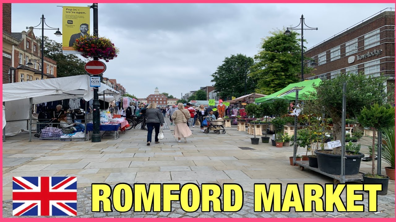 WALKING IN ROMFORD MARKET SHOPPING IN ROMFORD YouTube