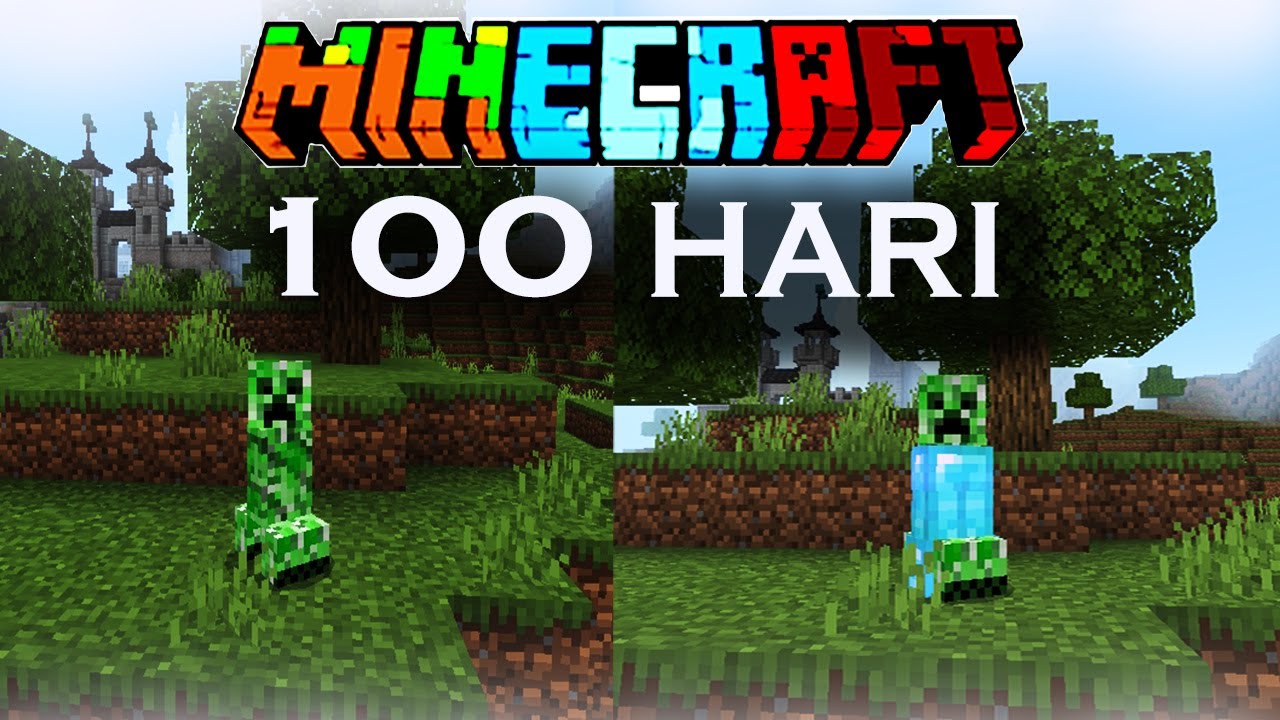 100 hari menjadi CREEPER di MINECRAFT - YouTube