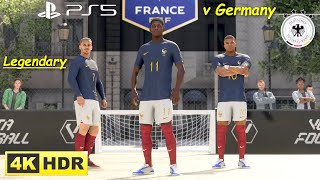 France v Germany, 3v3 in Paris, Legendary Difficulty, Volta FC 24 Gameplay (PS5 UHD 4K 60FPS HDR)