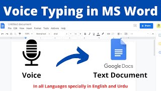 How to use Voice typing in Google Docs | Speech to Text Converter | English | Urdu screenshot 4