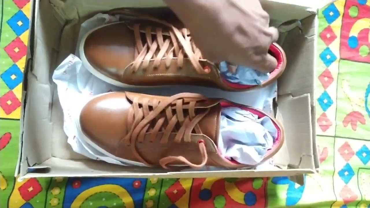 Ajio Christofano Lace up shoes(Tan brown) Unboxing. Best budget shoes -  YouTube