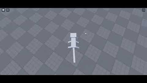 My first ever custom rig with custom animation (Roblox Studio)