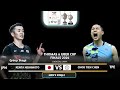Kenta nishimoto jpn vs chou tien chen tpe  badminton thomas cup 2024
