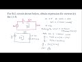 RL Circuit Analysis Using Laplace Transform