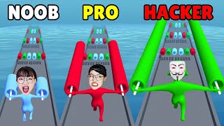 Hà Sam Tham Gia Cuộc Thi Nối Vòng Tay Màu Sắc Ai Dài Nhất Là Người Chiến Thắng - Stack Colors 2